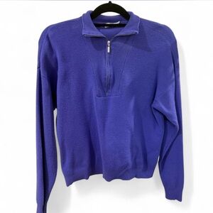 Purple Half-Zip Sweater
